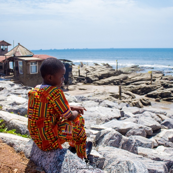 CLEARANCE- Matching Set, African Boy Kente Outfit - Picture 7 of 7